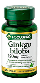 Suplemento Natural FocusPro Ginkgo Biloba – Mejora la concentración, apoya la memoria y aumenta la claridad mental (Pago contra entrega)